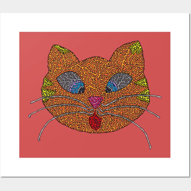 Cross Eyed Tabby Wall Art by NightserFineArts